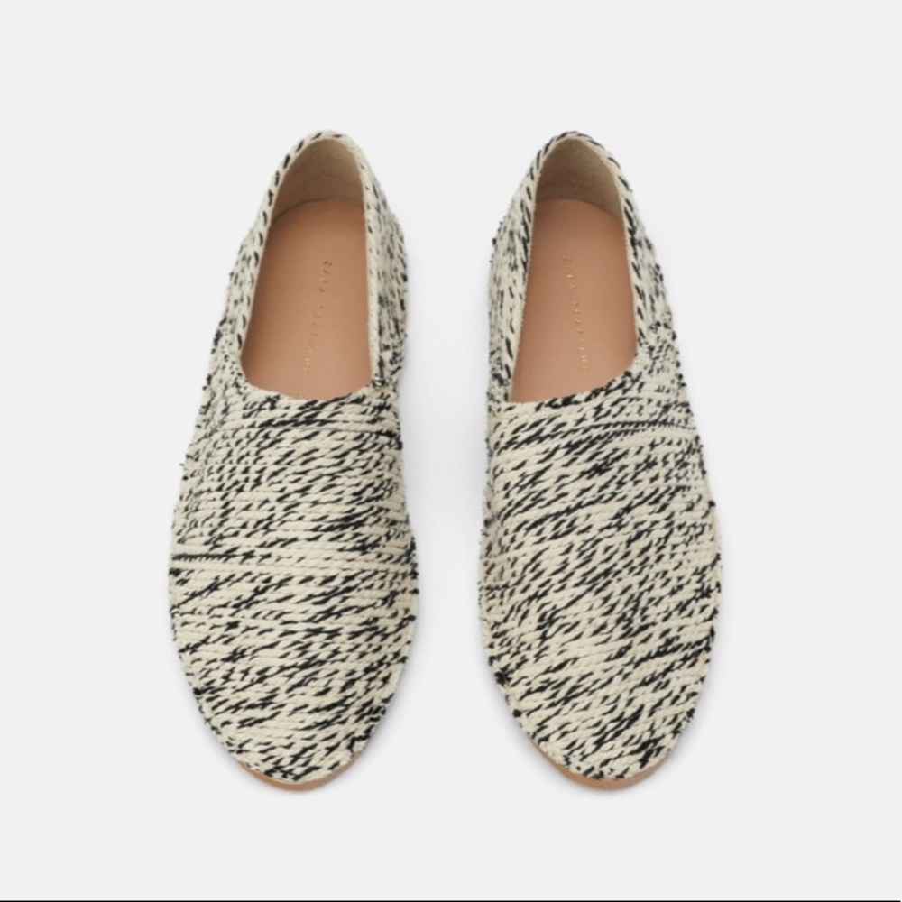 ZARA COTTON BABOUCHES LOAFERS BRAND NEW WITH TAGS EUR 37 US 6.5
